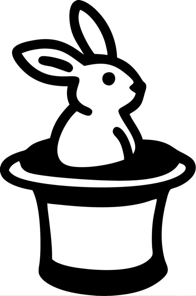 Cute Bunny in Teacup Illustration for Crafts and Designs vector