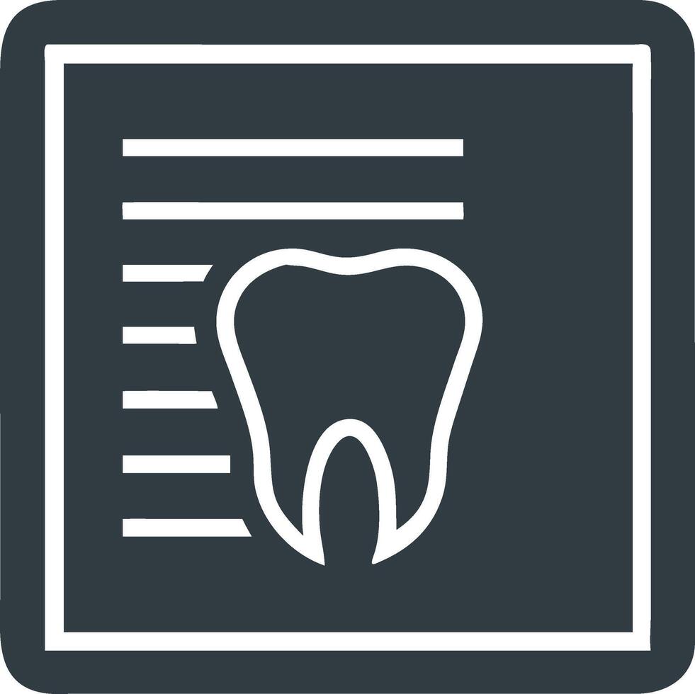 Dental X-Ray Tooth for Dentistry and Healthcare Design vector