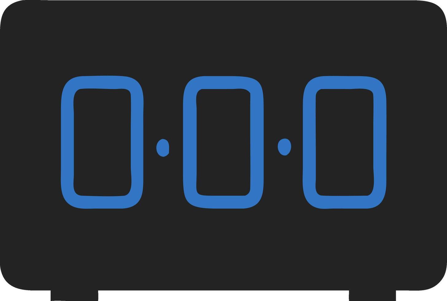 Digital Countdown Timer Display Illustration for Technology and Design vector