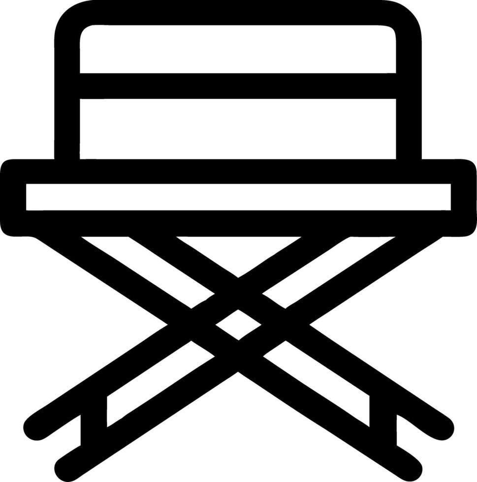 Director Chair for Movie Industry Design and Entertainment Projects vector