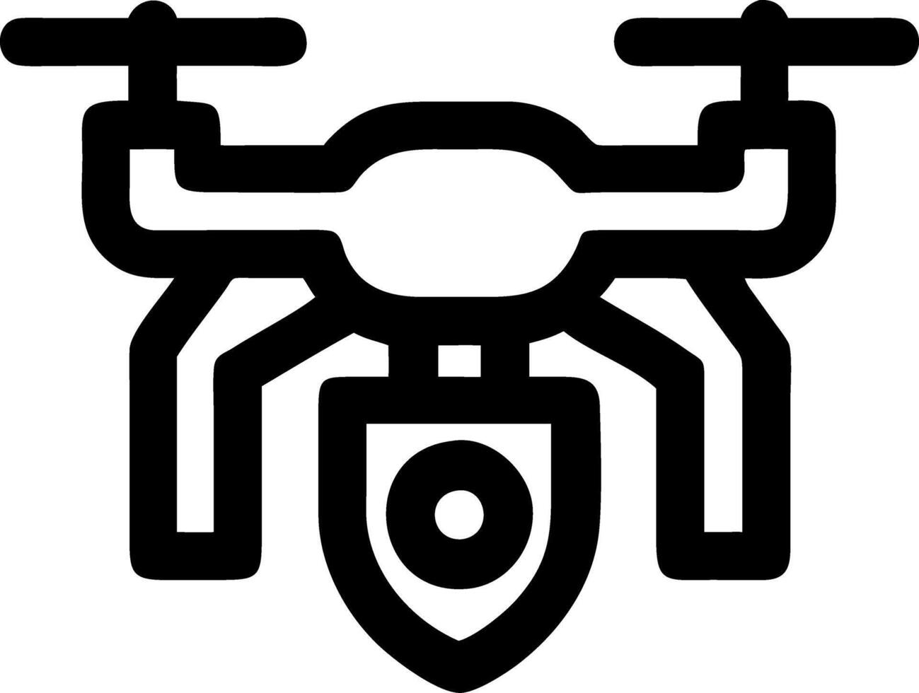 Drone Design for Technology and Surveillance Graphics vector