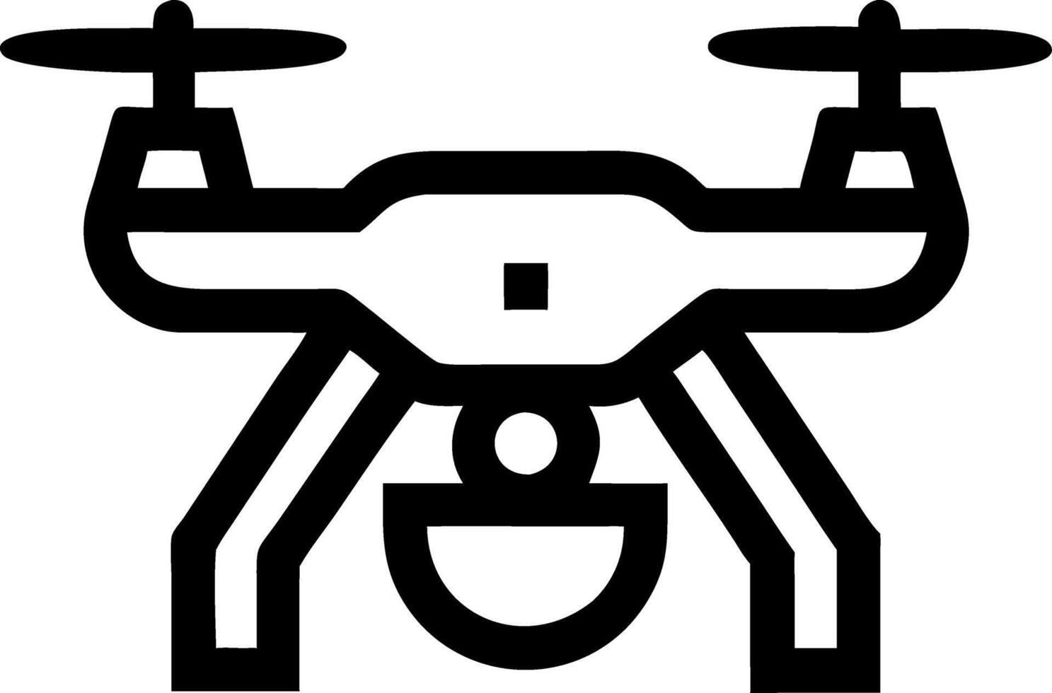 Drone Illustration for Technology Design and Educational Use vector