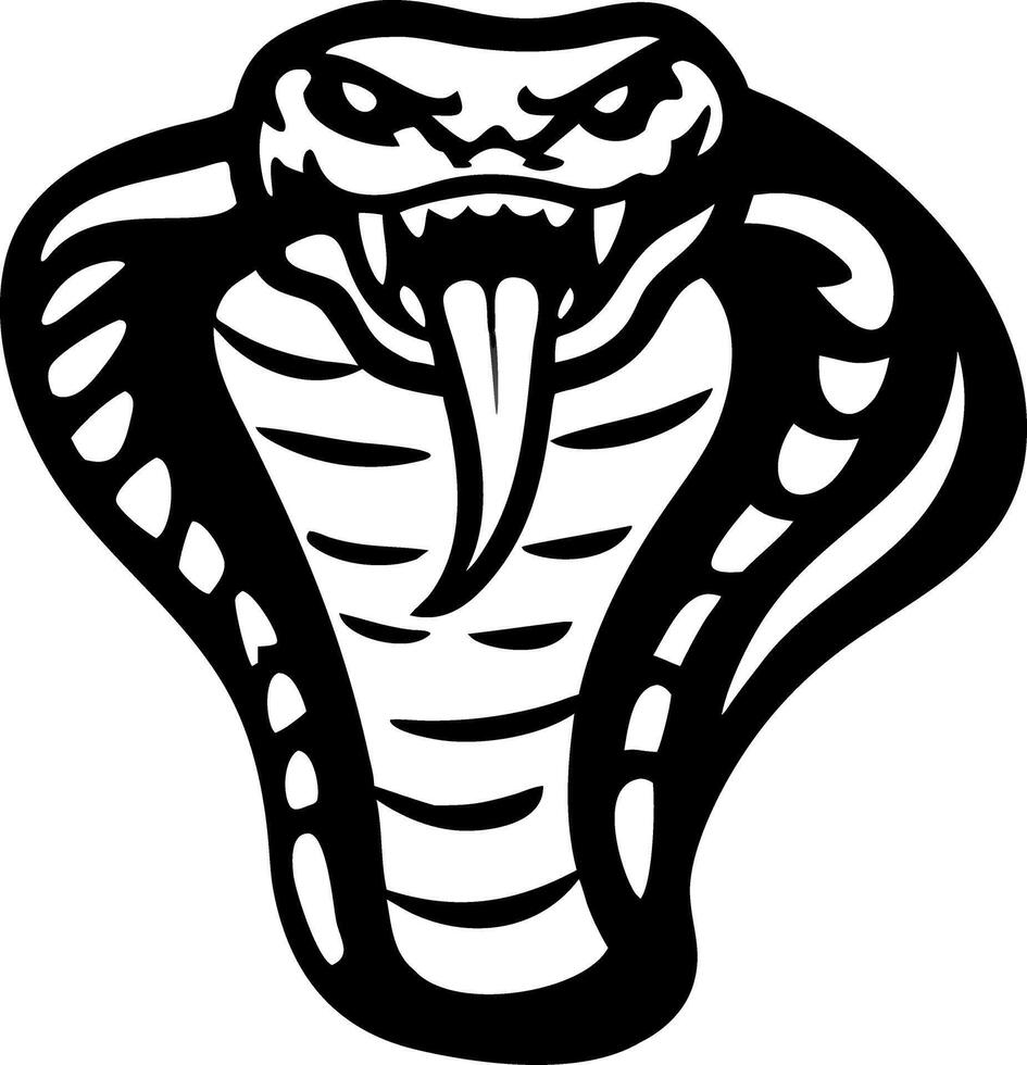 Fierce Cobra Illustration Art for Tattoos and Design Projects vector