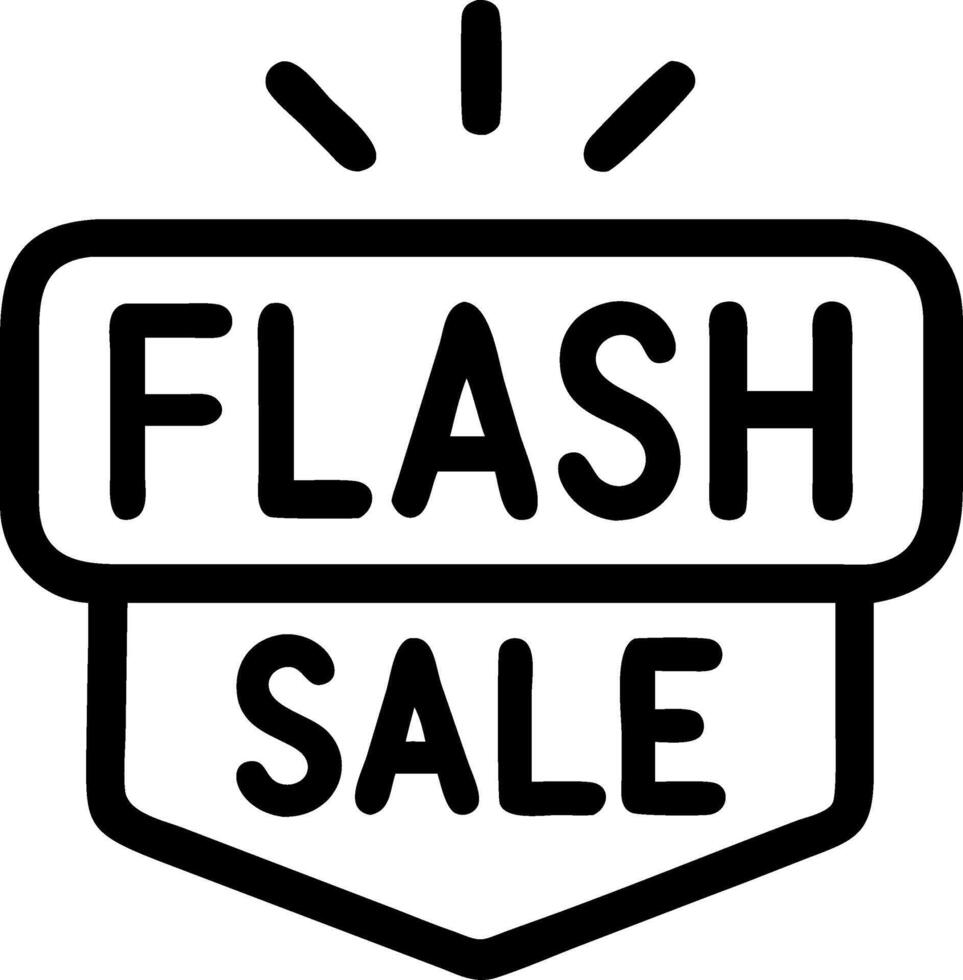 Flash Sale for Retail Promotions and Marketing vector