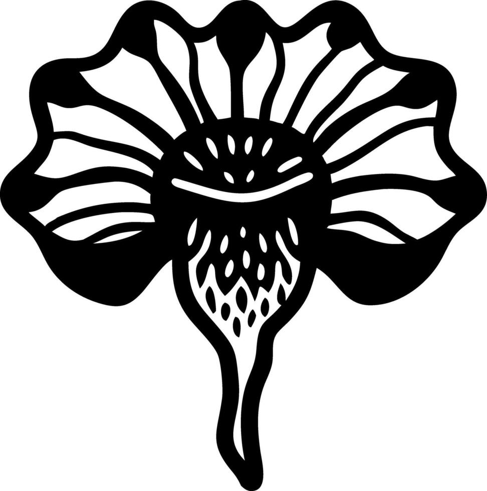 Floral Mandala Art Outline Perfect for Tattoos and Coloring Books vector