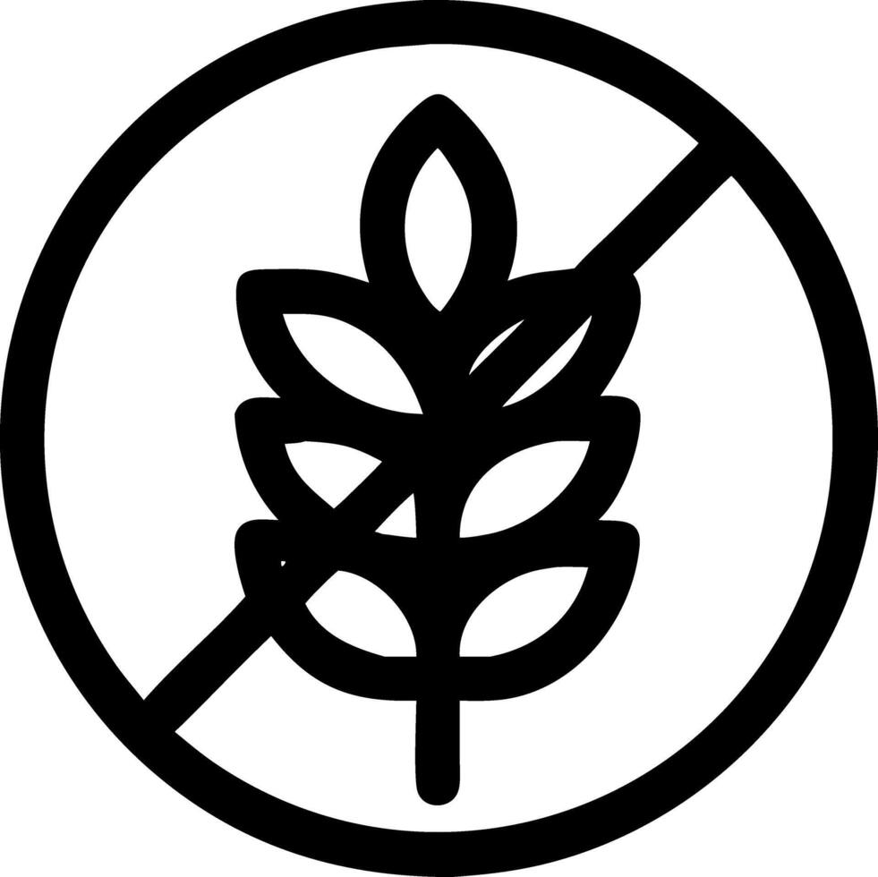 Gluten Free Symbol for Food Packaging and Dietary Products vector
