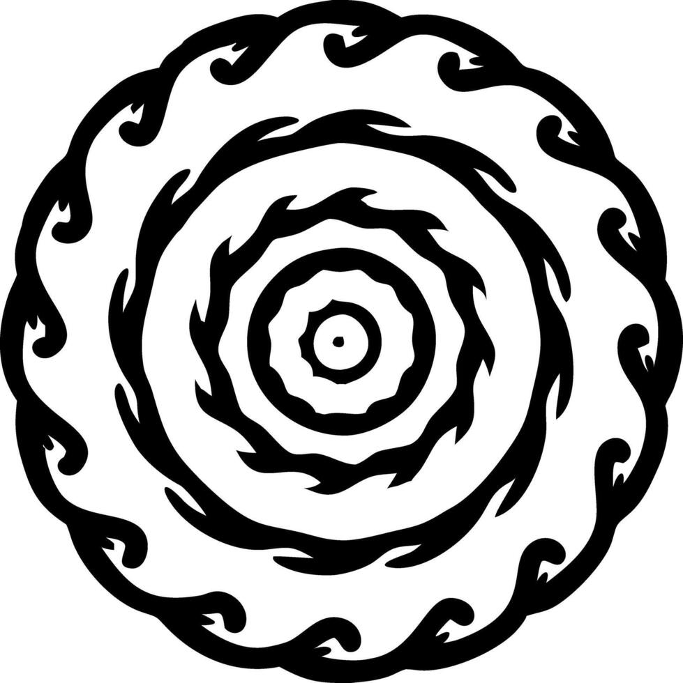 Intricate Mandala Design for Tattoos and Coloring Books Art vector