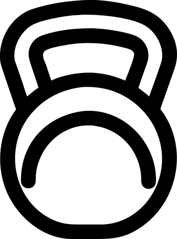 Kettlebell Illustration for Fitness and Gym Design Projects vector