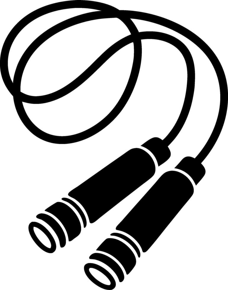 Jump Rope Illustration for Fitness and Sports Design Projects vector