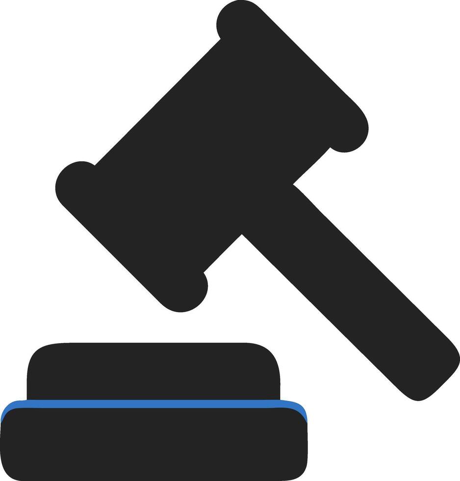 Legal Gavel for Justice and Law Applications vector