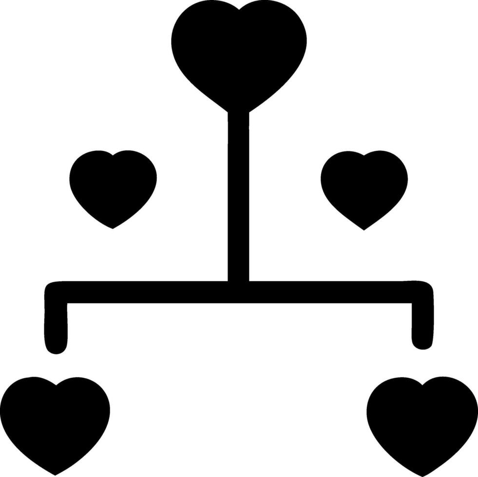 Love Family Tree Symbol Illustration for Relationship Concepts vector