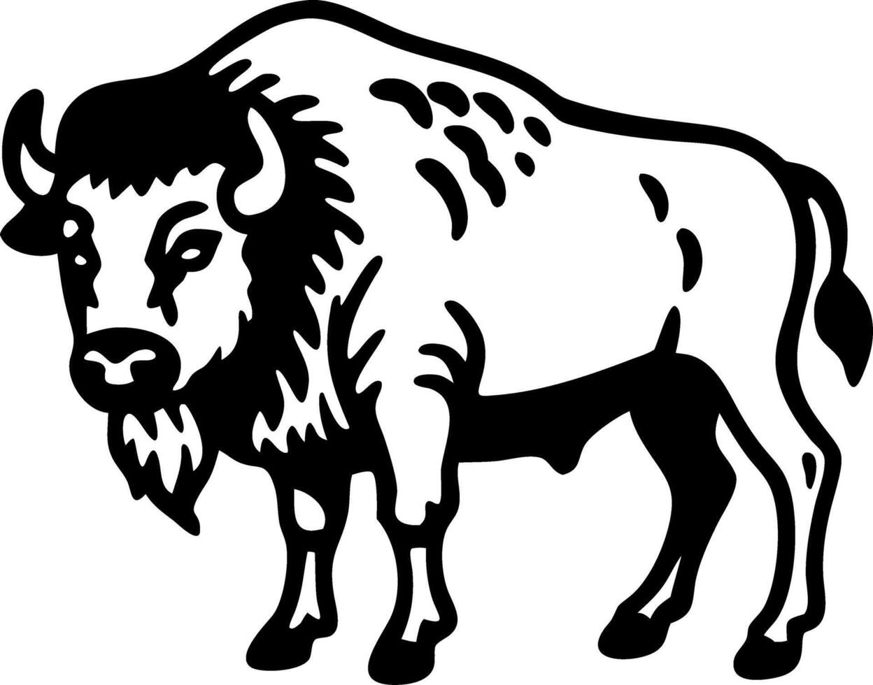 Majestic American Buffaloic Design for Tattoo and Artwork vector