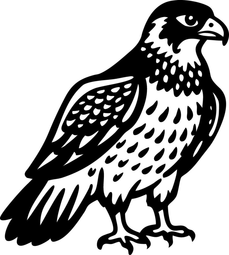 Majestic Falcon Silhouette Art for Design and Decor Projects vector