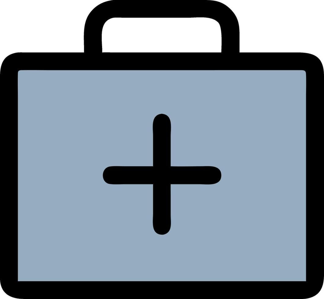 Medical First Aid Kit for Healthcare and Emergency Use Illustration vector