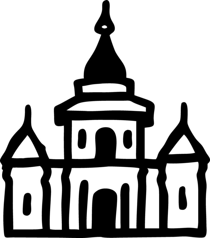 Medieval Castle Silhouette for Illustrations and Design Projects vector