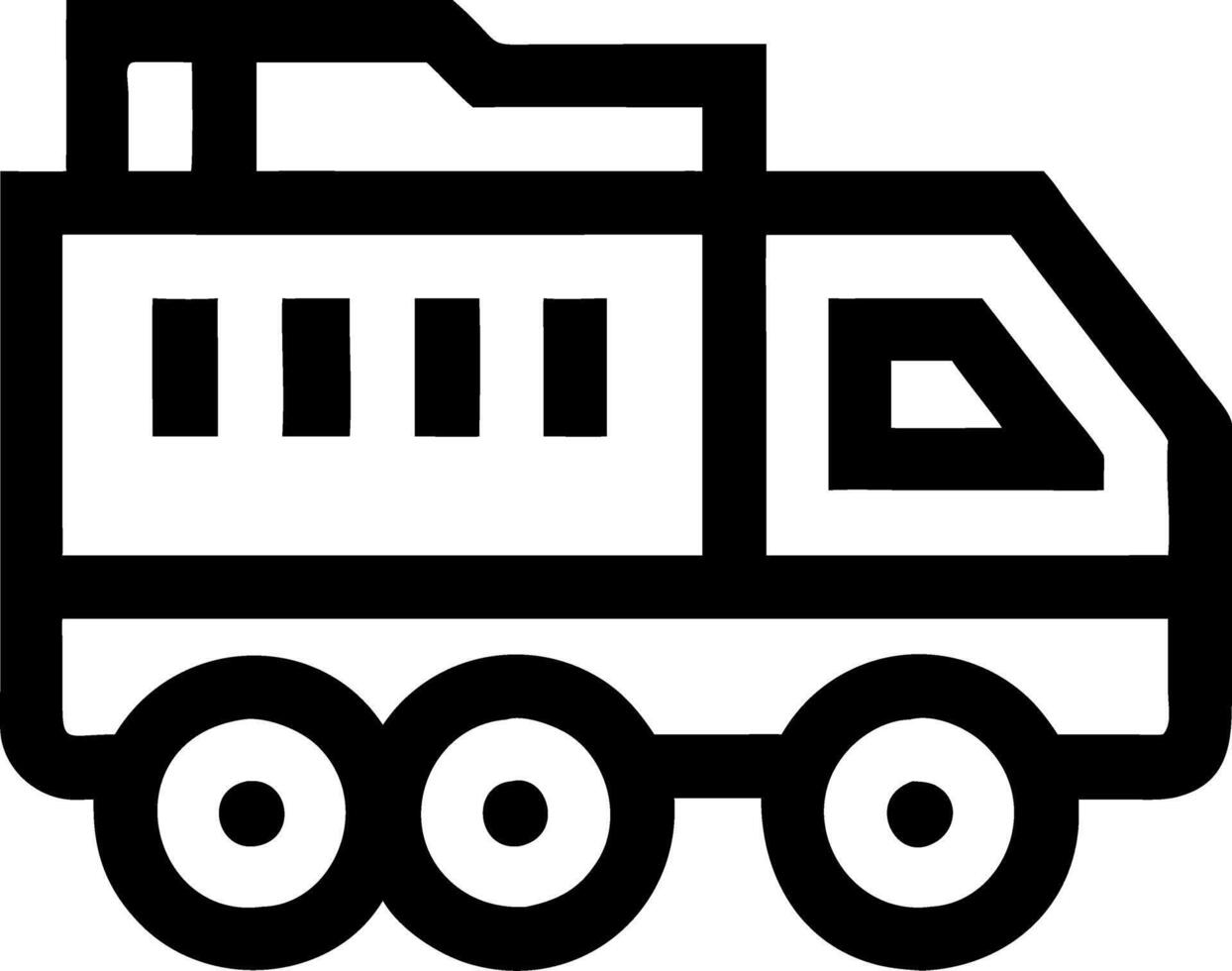 Minimalist Construction Dump Truck for Graphic Design and Education vector