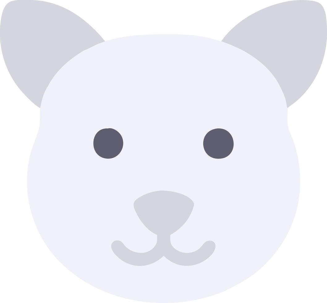 Minimalist Cute Cat Face Art for Creative Design Projects vector