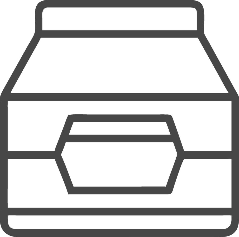 Minimalist Honey Jar Outline for Product Design and Branding vector