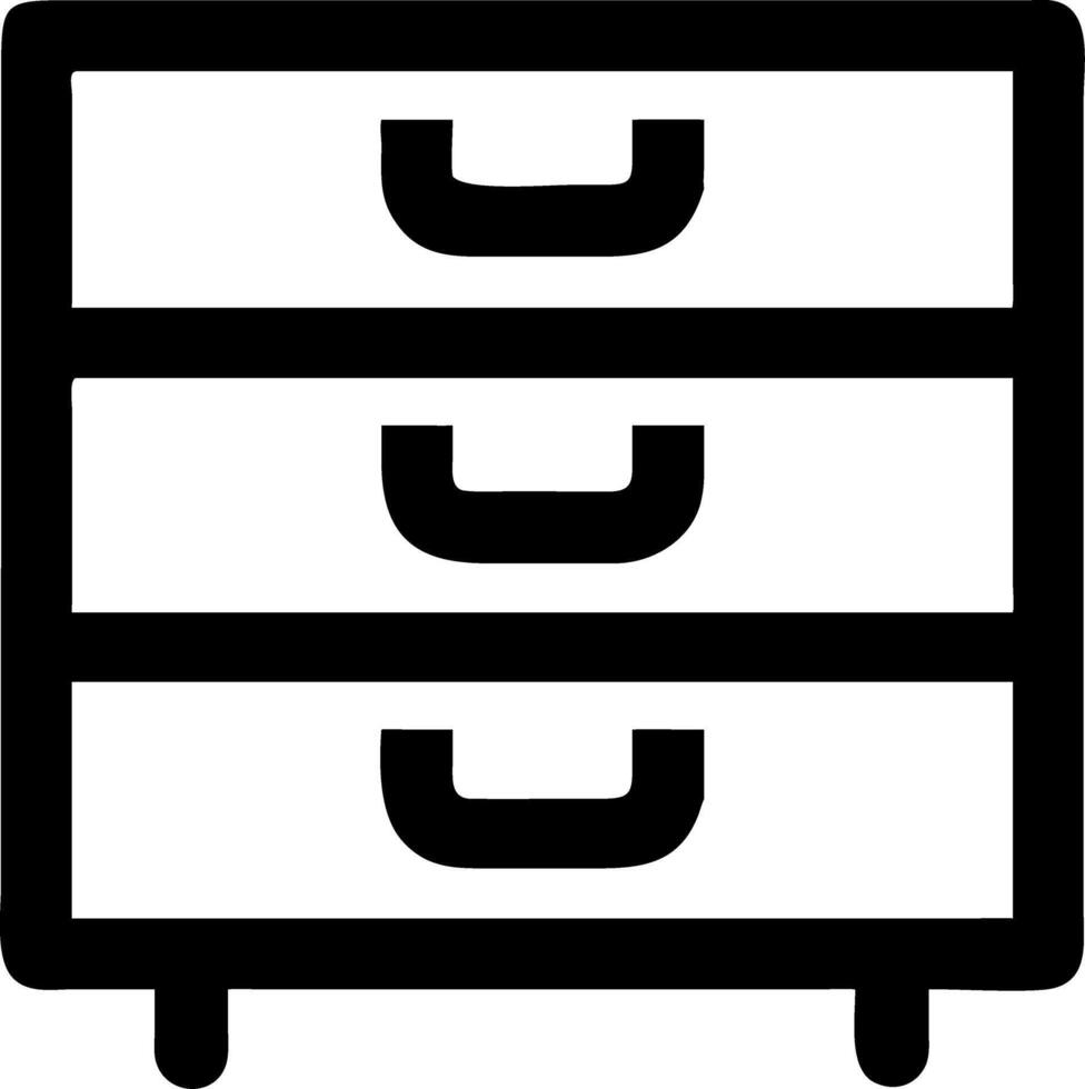 Minimalist Chest of Drawers Perfect for Home Decor and Design Projects vector