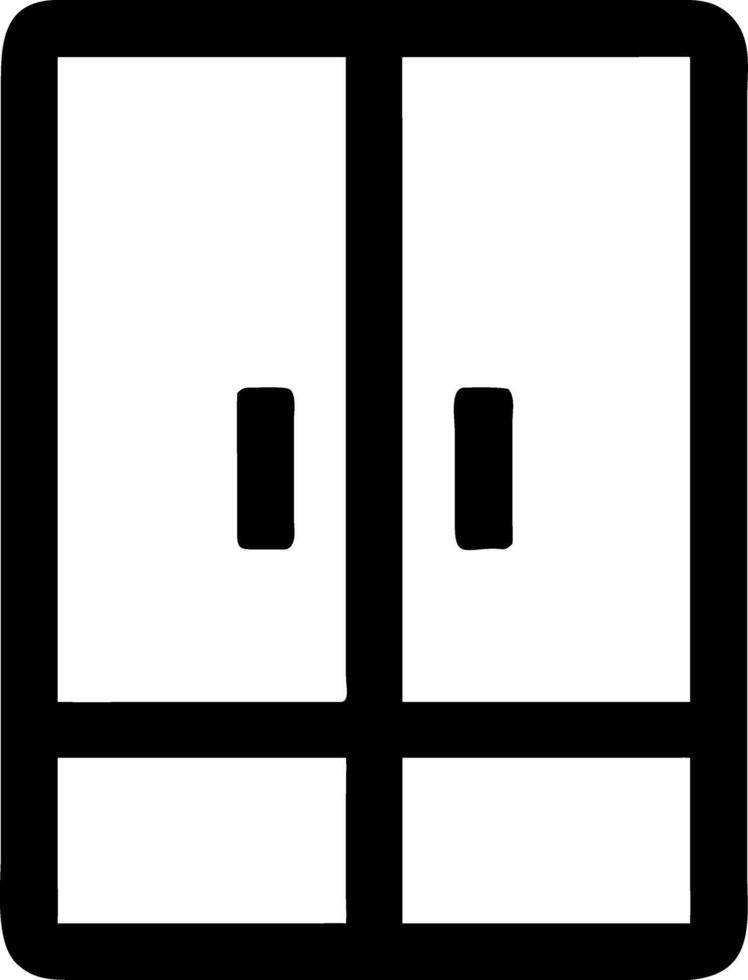 Minimalist Wardrobe for Interior Design and Organization Projects vector