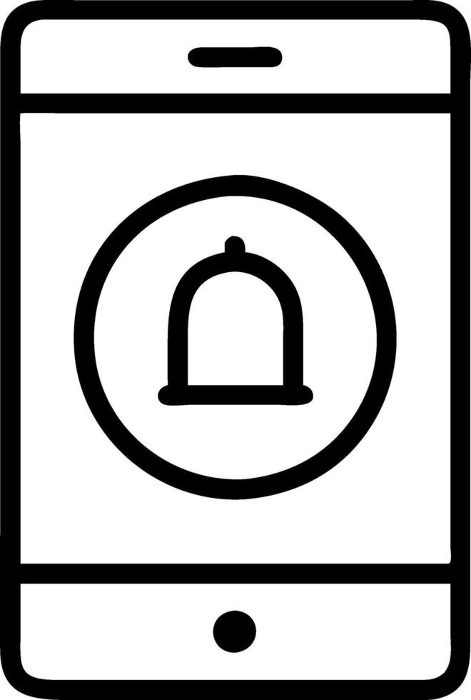 Mobile Notification Smartphone Alert Symbol vector