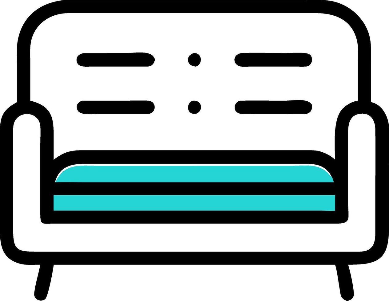 Modern Minimalist Sofa Line Art for Home Decor and Design Projects vector