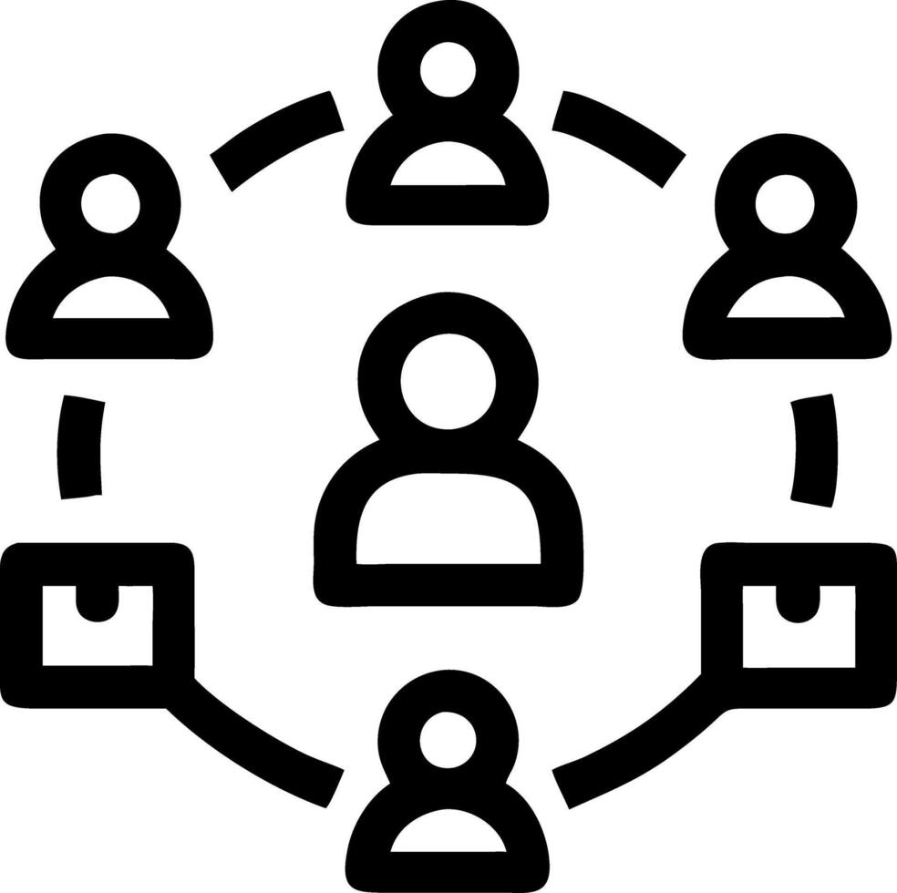 Network Connection People Communication for Business Collaboration vector