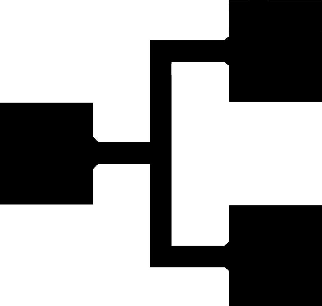 Network Flowchart Symbol Diagram for Technology and Business Planning vector