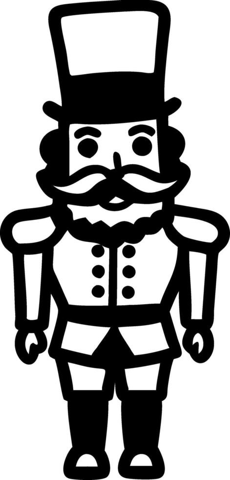 Nutcracker Soldier Illustration for Holiday Decorations and Crafts vector
