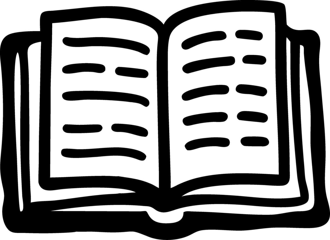 Open Book Illustration for Education and Design vector