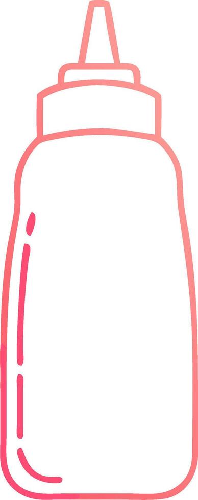Outline of Squeeze Bottle for Art and Design Projects vector