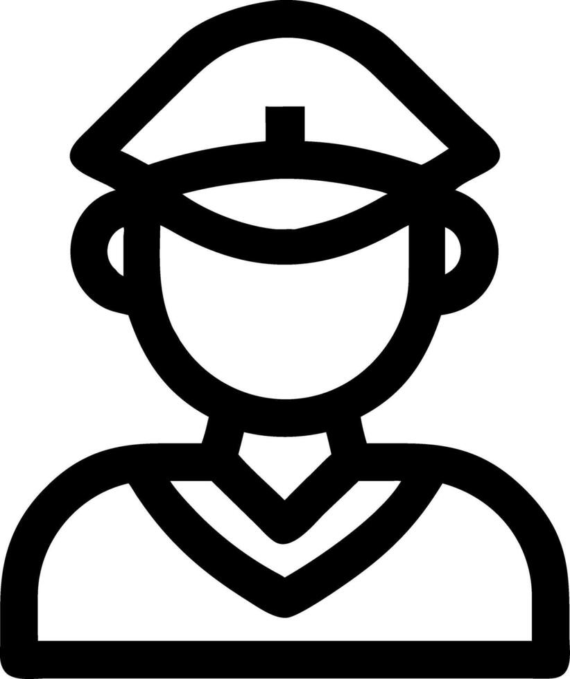 Police Officer Graphic for Security and Law Enforcement Design vector