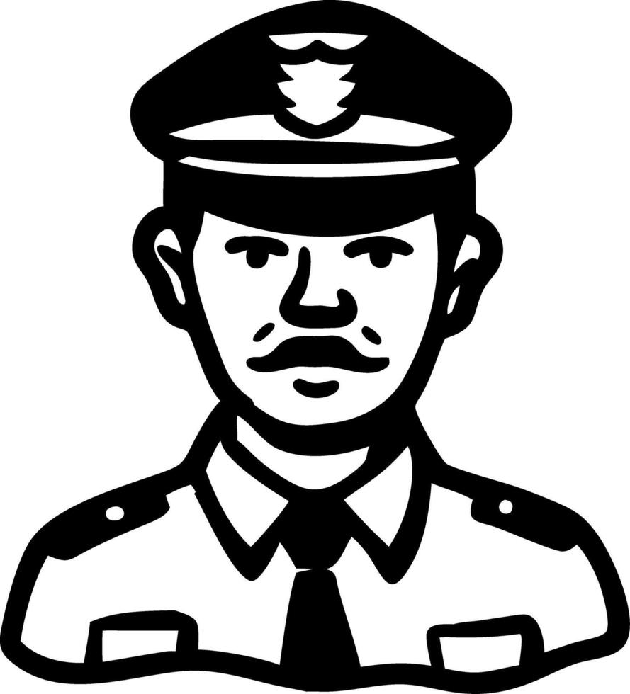Policeman Illustrating Law Enforcement Concept for Graphic Design vector