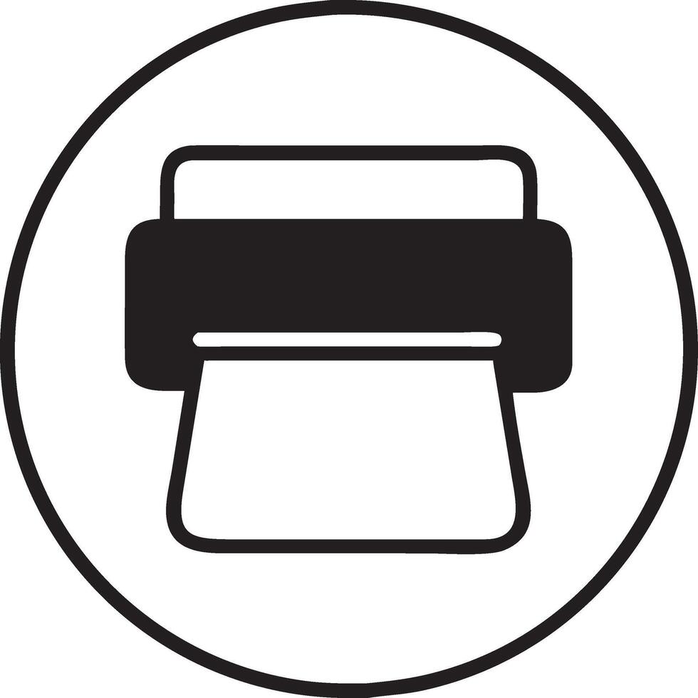Printer for Office Supplies and Technology Design Applications vector