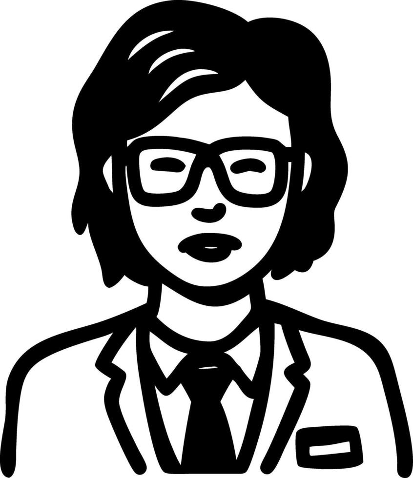Professional Businesswoman Avatar Illustration for Digital Profiles and Branding vector
