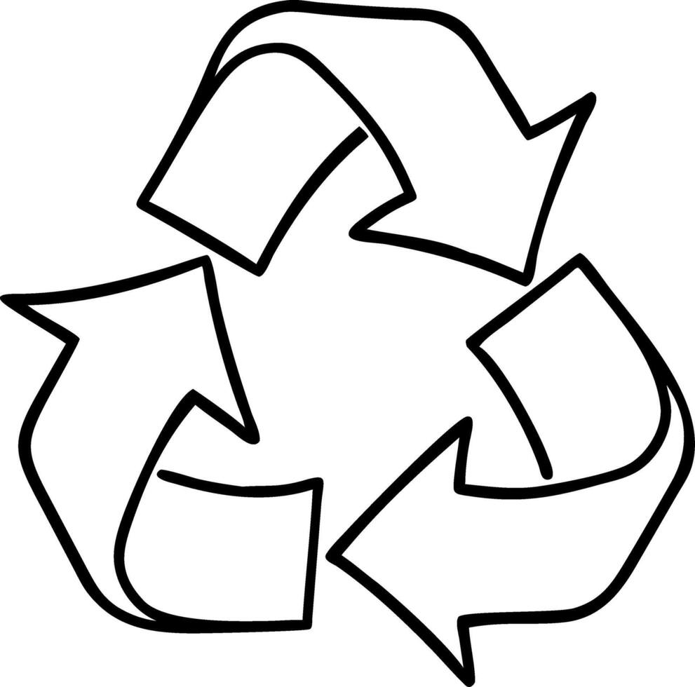 Recycling Symbol Eco-Friendly Design for Sustainability Projects and Graphic Use vector