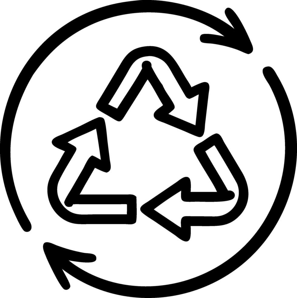 Recycling Symbol for Environmental Awareness and Sustainability vector