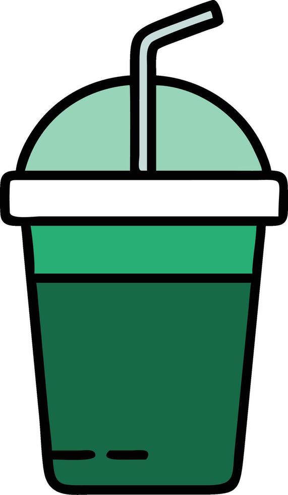 Refreshing Green Beverage Illustration for Design Projects vector