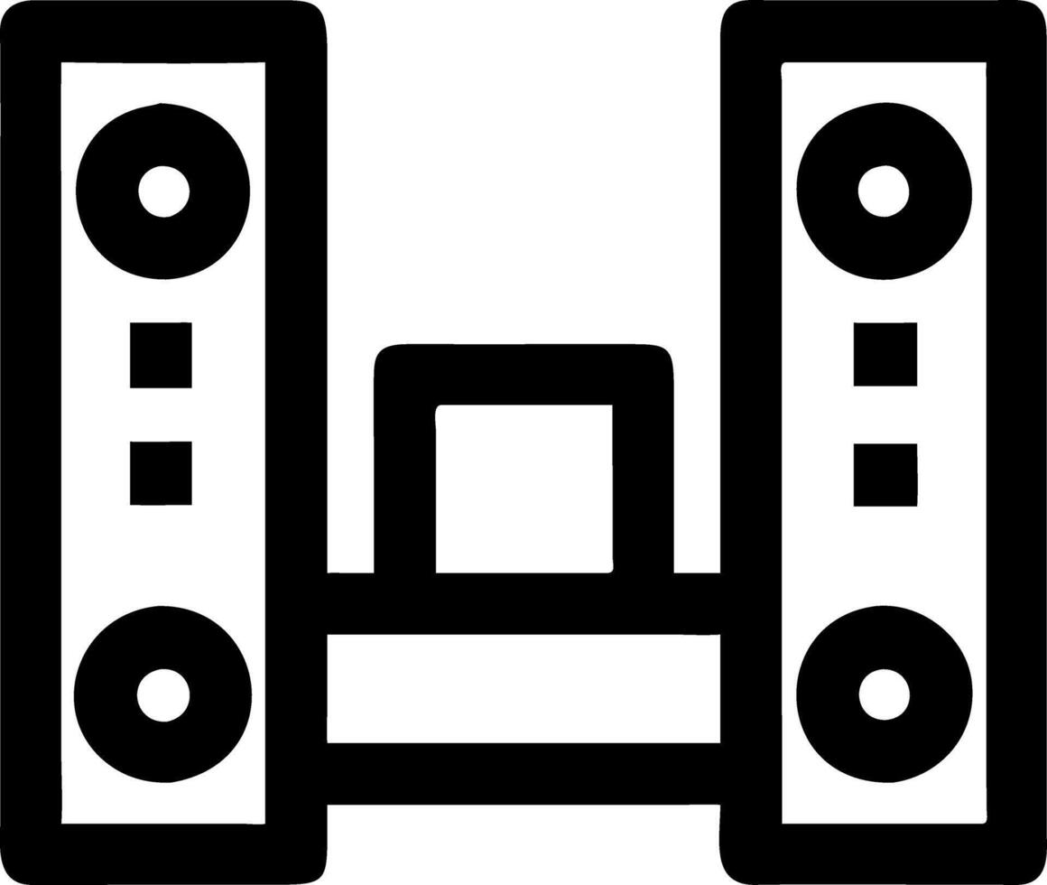Retro Audio Speaker for Design and Print Media vector