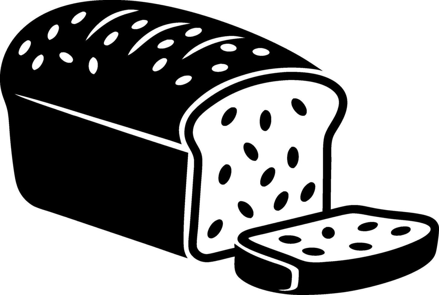 Rustic Loaf Bread Illustration Perfect for Bakery Logos and Food Packaging vector