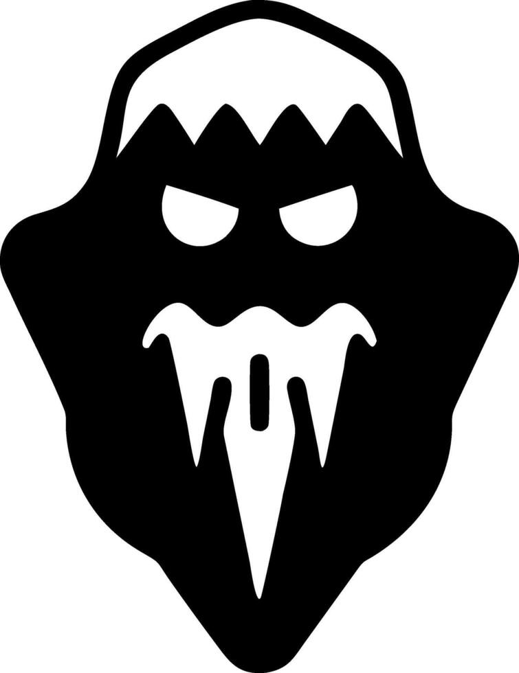 Scary Mask Illustration for Halloween Designs and Decorations vector