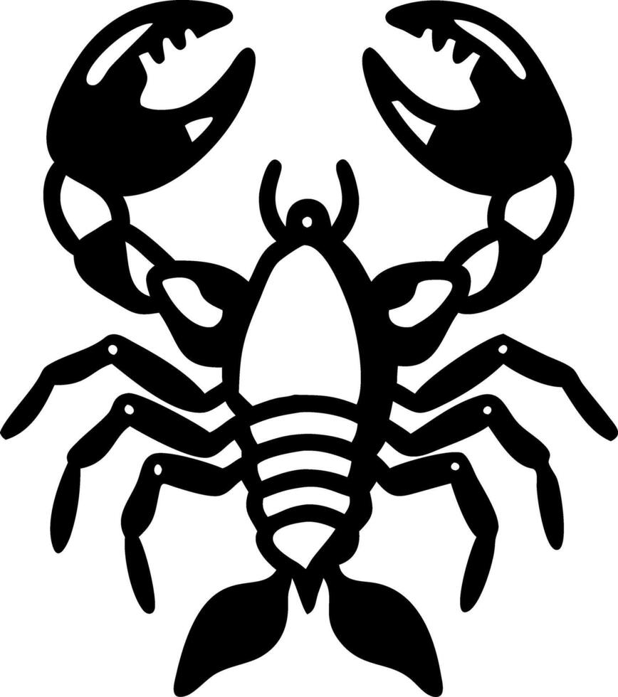 Scorpion Silhouette Art for Tattoos and Designs vector