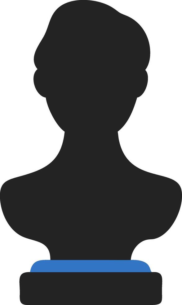 Silhouette Bust Art for Artistic Design and Decoration vector