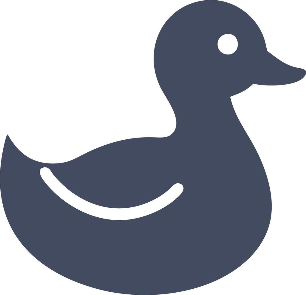 Silhouette Duck Illustration for Design and Craft Projects vector