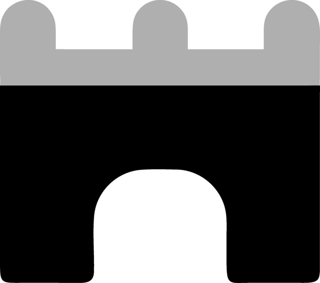 Simplistic Castle Gate for Design and Creative Projects vector