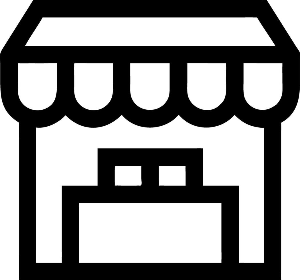 Small Business Storefront for Ecommerce and Retail Design vector