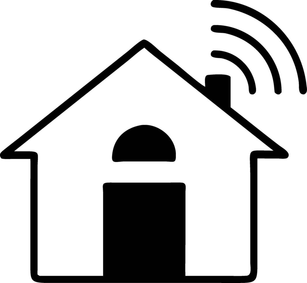 Smart Home Technology Wireless for Automation and Connectivity vector
