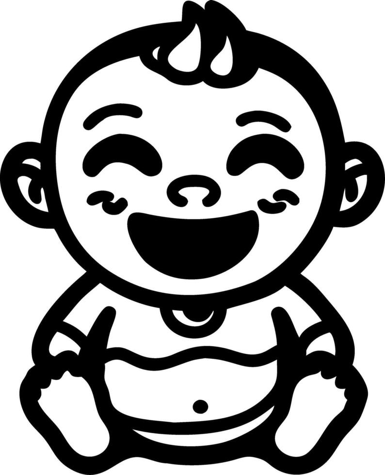 Smiling Baby Art for Designs and Crafts vector