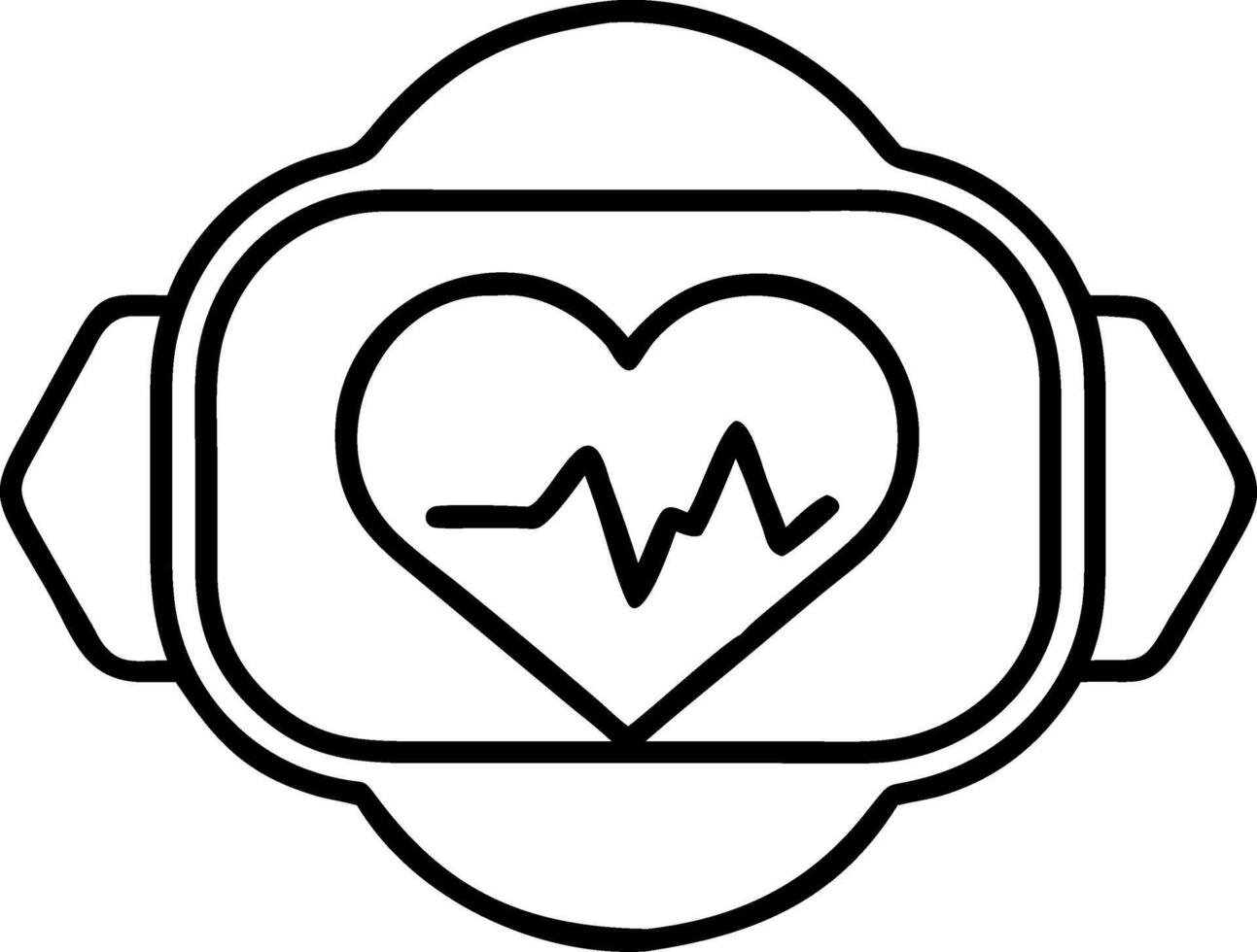 Smartwatch Heart Rate Monitor for Health Fitness and Technology vector