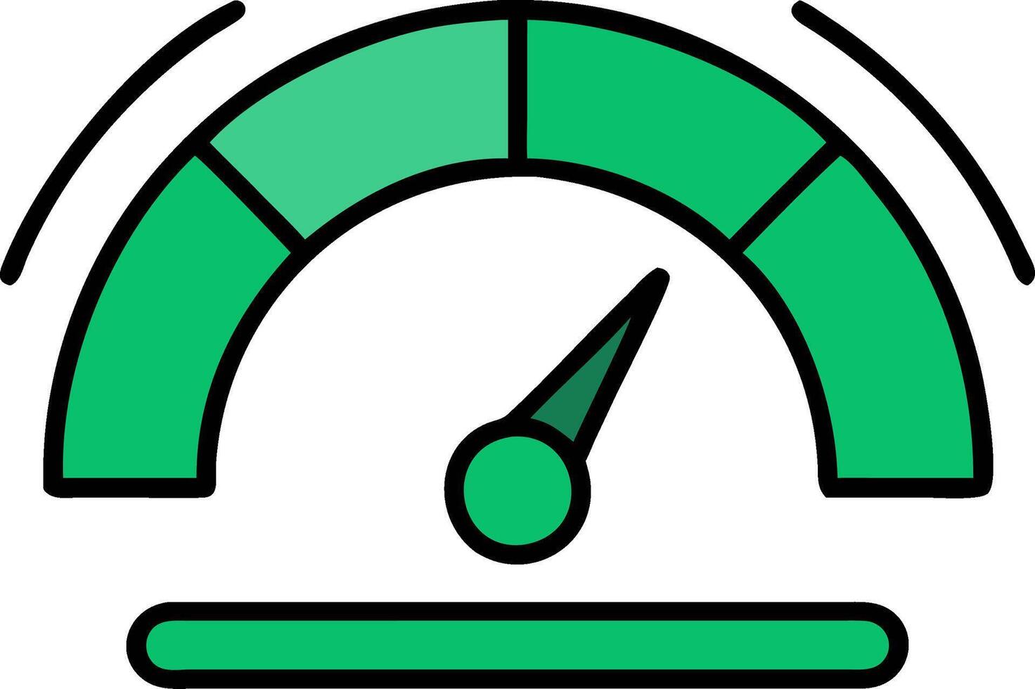 Speedometer Gauge for Performance and Efficiency Designs vector